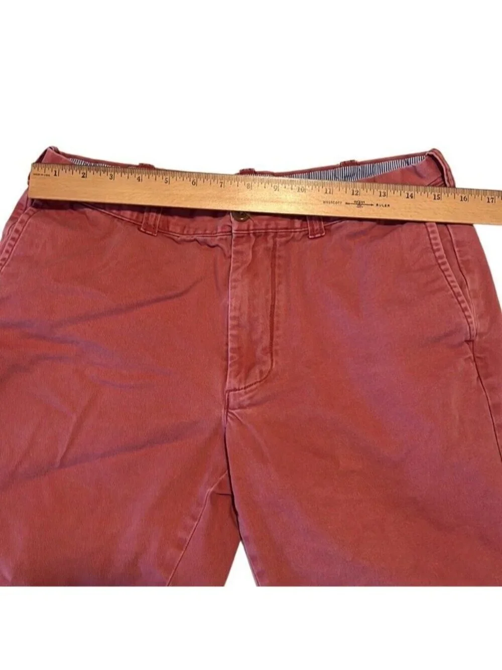 J Crew Chino Salmon Pockets Cotton Casual Shorts Men Size 32
